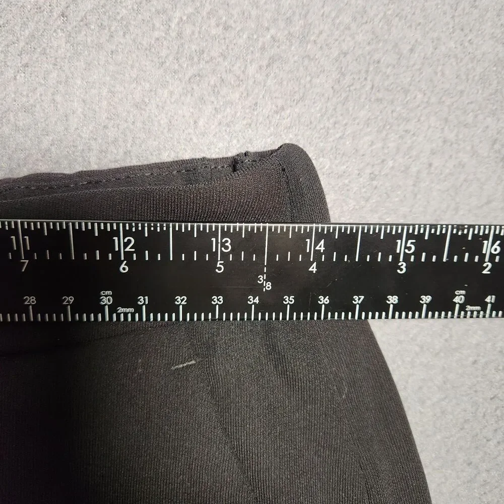 J. Crew Dress Pants Women 4 Black High Rise Straight Leg Elastic Waist